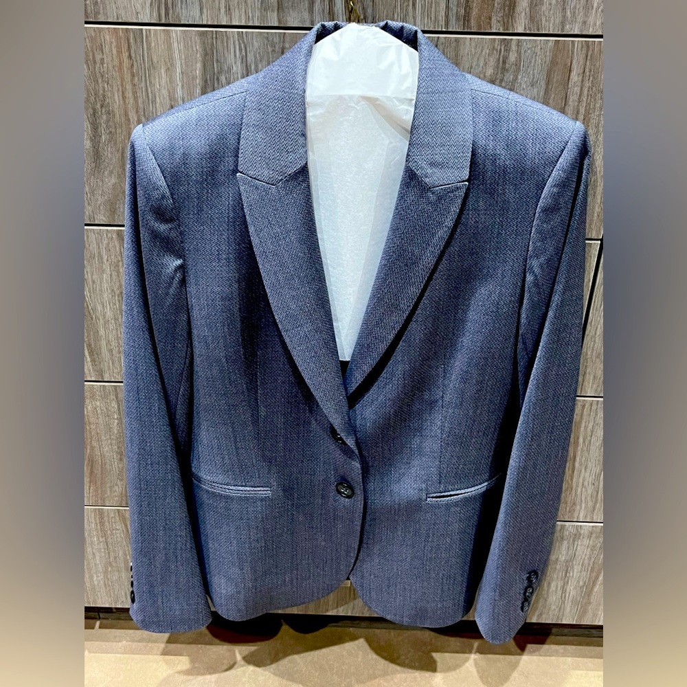Women’s Theory Gray and Blue Blazer
